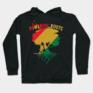 Powerful Roots Juneteenth Afro American Hoodie